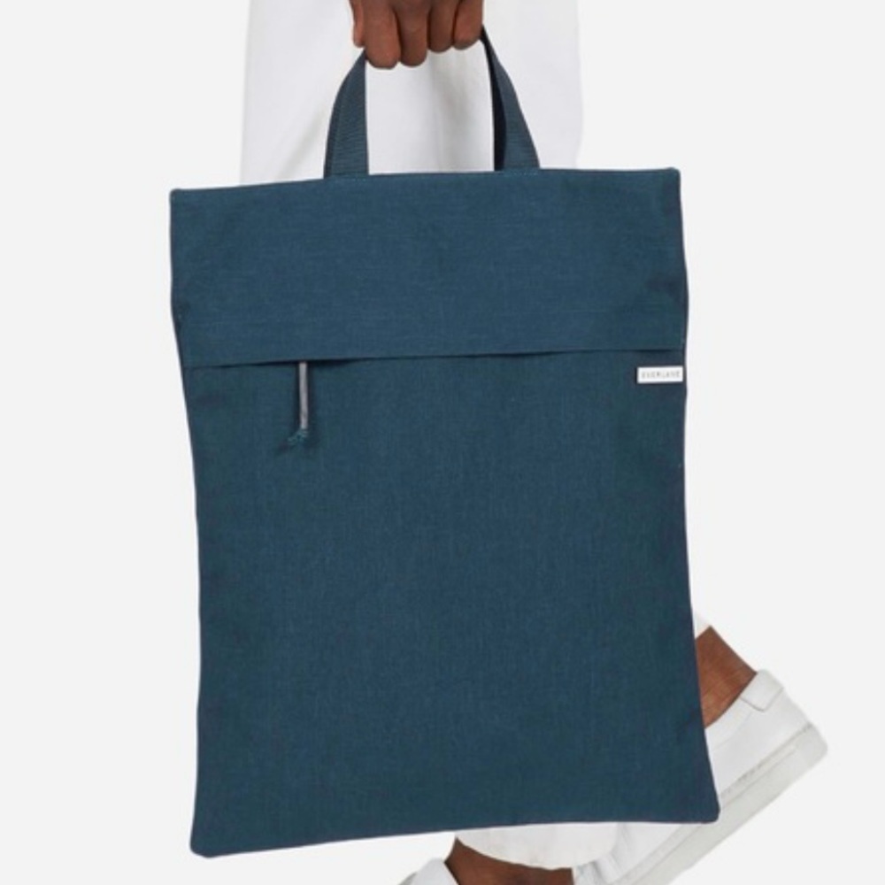 Everlane Street Nylon Tote Bag Navy Blue Good Condition